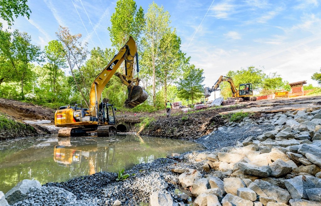 Construction site Town Creek Culvert